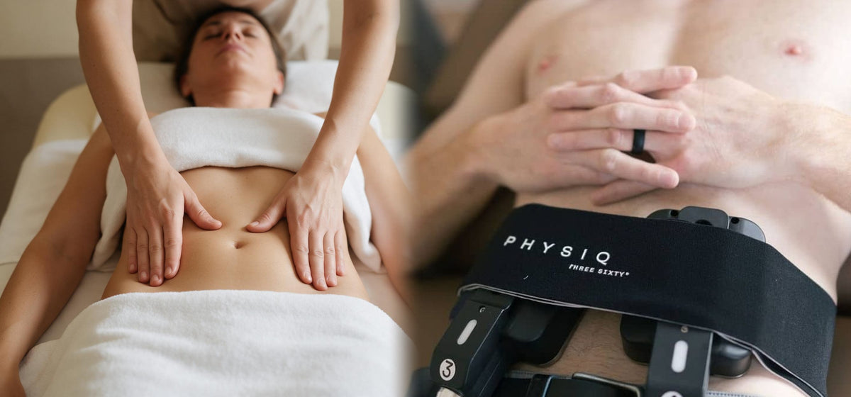 Lymphatic drainage treatment with PHYSIQ 360
