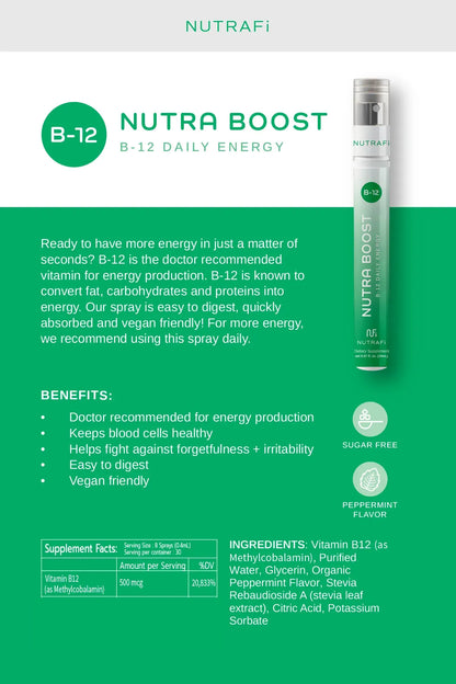 Nutrafi Nutra Boost B-12 Daily Energy
